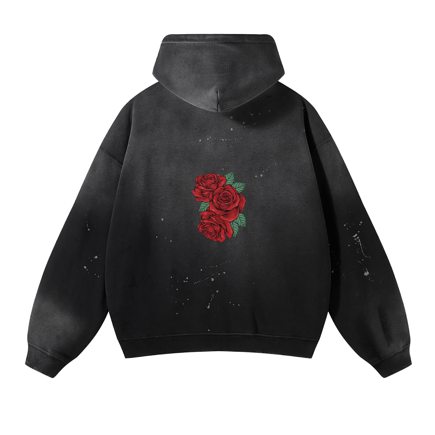 Vintage Wash Frayed Fleece Hoodie - Rebel Against Normal
