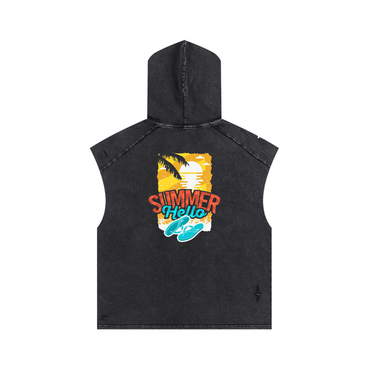Summer Time Hooded Tank Top